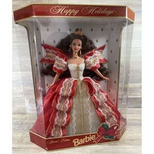 10th Anniversary Happy Holidays Barbie Special Edition 1997 New In Box